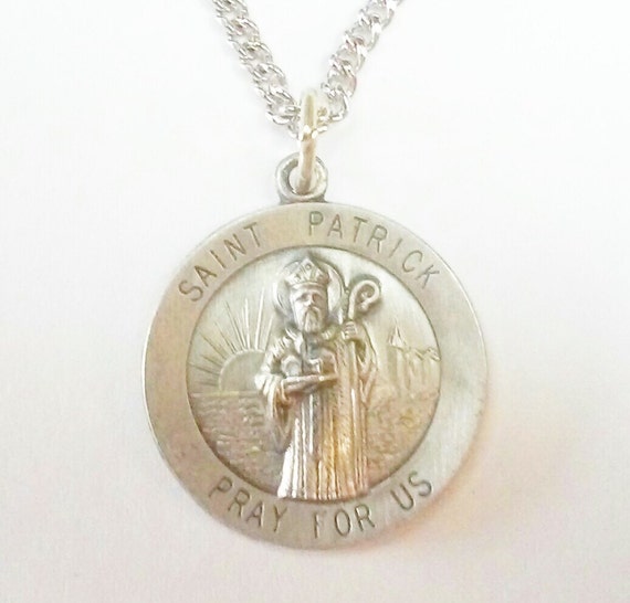 Custom Engraved Religious Medal Necklace by ChristinasCaravan