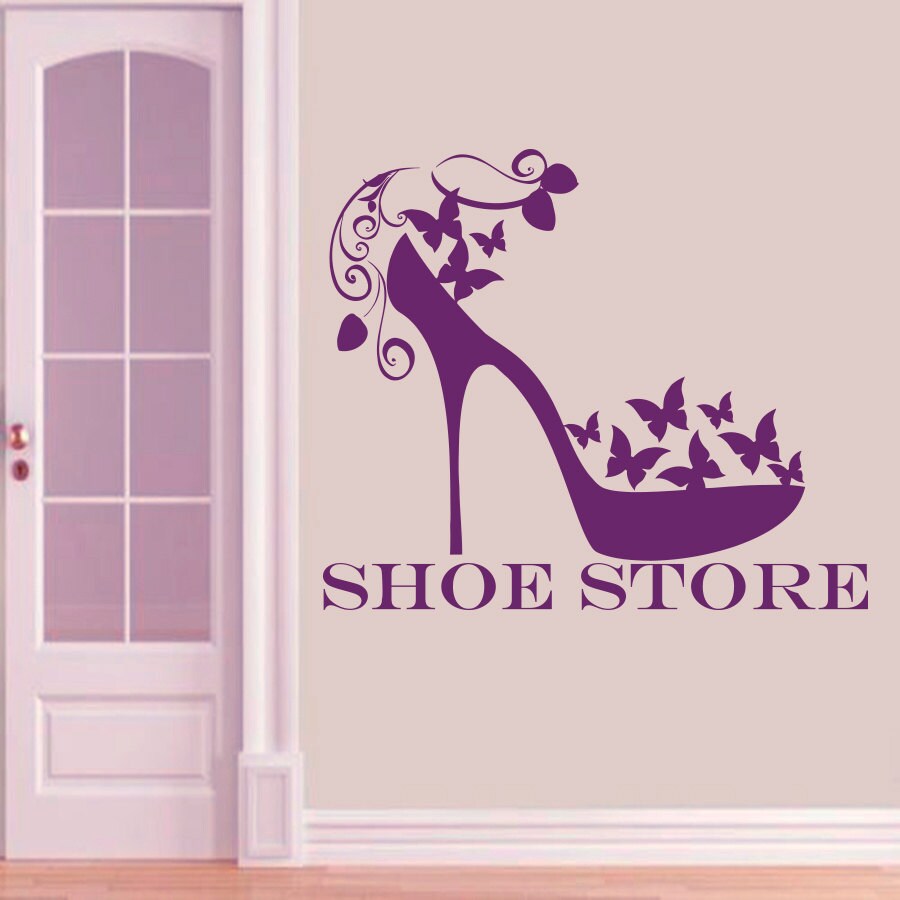 Wall Decals Vinyl Sticker Decal Shoe Store Shop by BestDecals