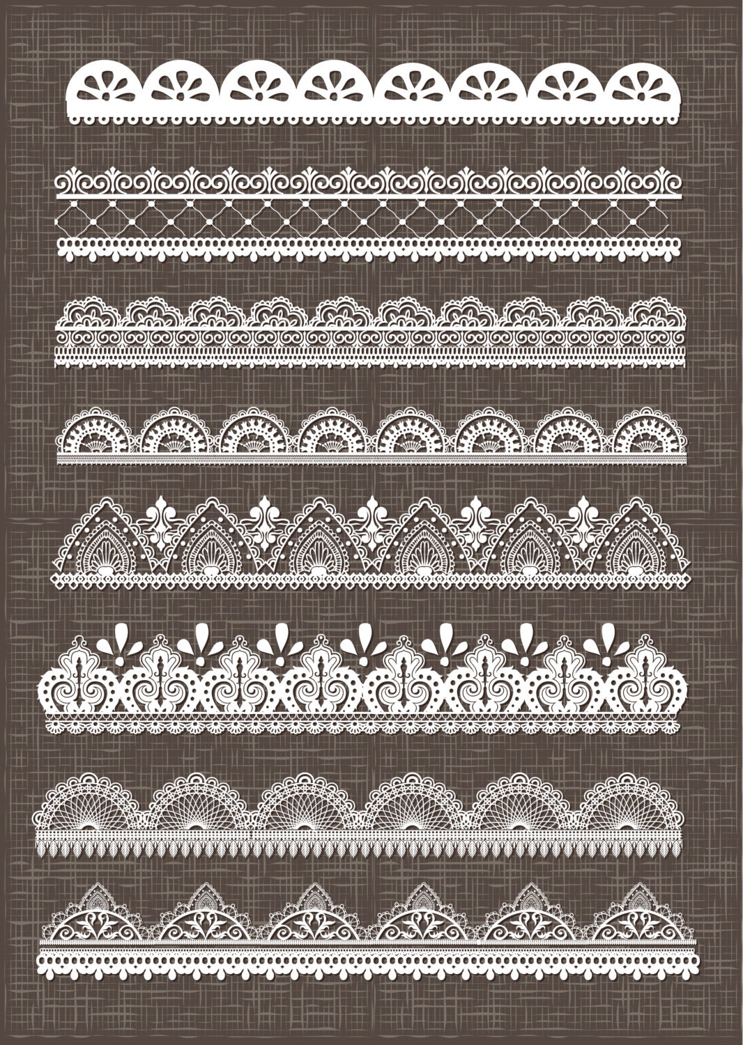 Lace border clipart lace borders clipart pack with digital