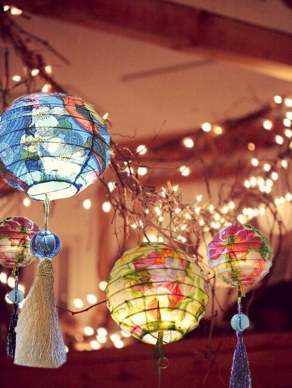 Giftboxed set of 6 or 12 WISHING LANTERNS Hand Made with