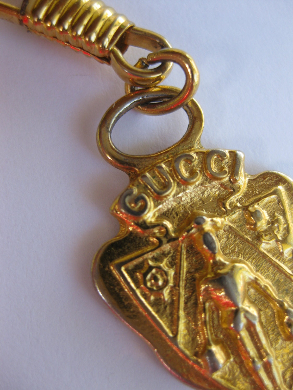Vintage Gucci FOB zipper pull key chain purse zipper pull
