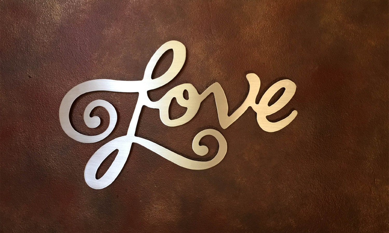 Love Metal Wall Art Word Art Love Art Metal by INSPIREMEtals