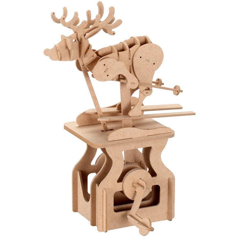 3D Wooden Puzzle Moving Model Kit DIY Moving Mechanical Wooden
