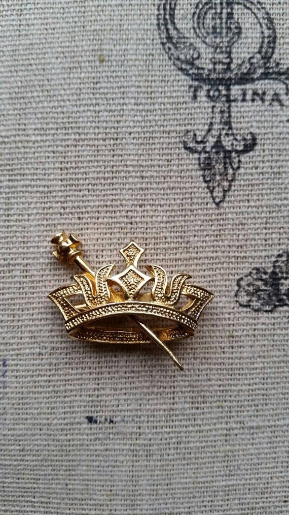 Royal Crown Brooch by GlowingEmpire on Etsy