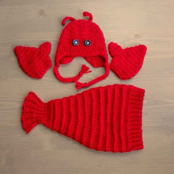 crochet clawfish pattern