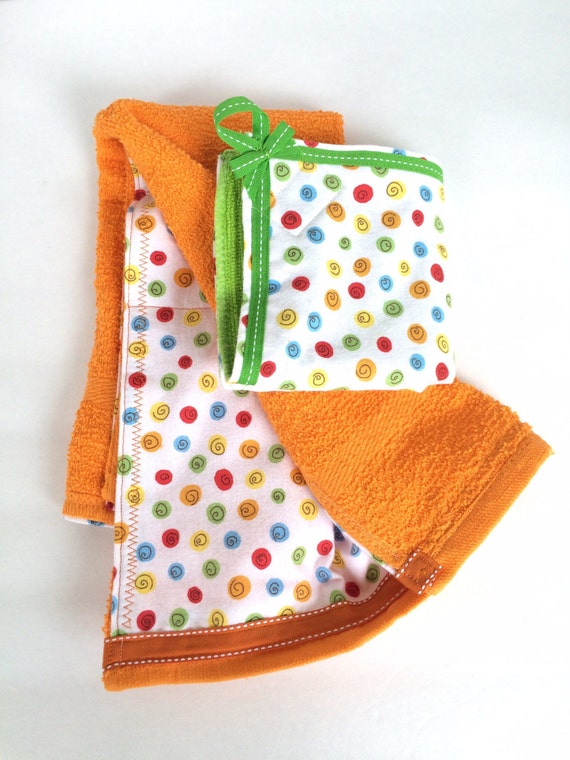 Items similar to Extra large burp cloth/wash cloth set on Etsy