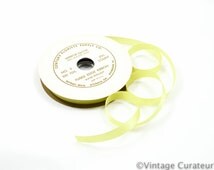 Popular items for chartreuse ribbon on Etsy
