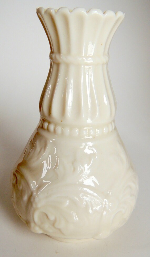 Vintage Belleek Porcelain Vase 3rd Green Mark 5 by VinteCleCtiC
