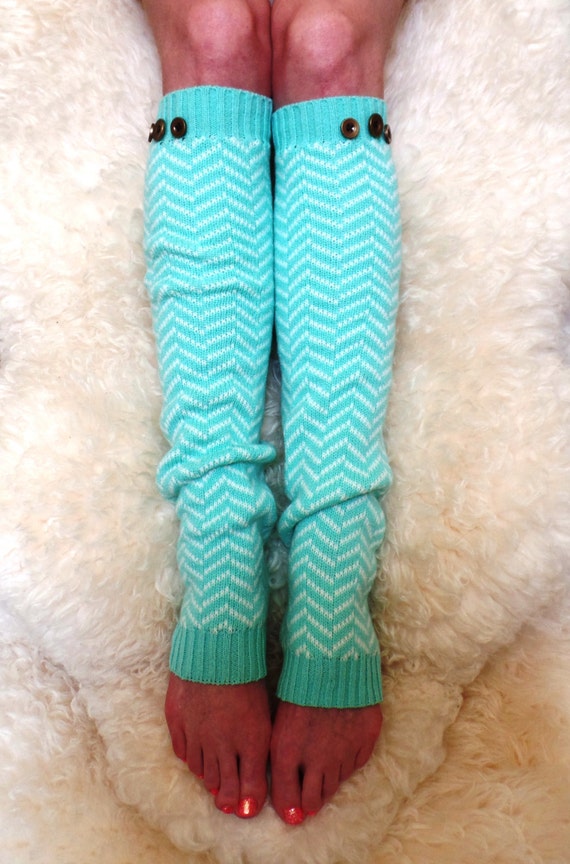 Womens Colored Knit Leg Warmers Womens Chevron Leg by uptowngirlco