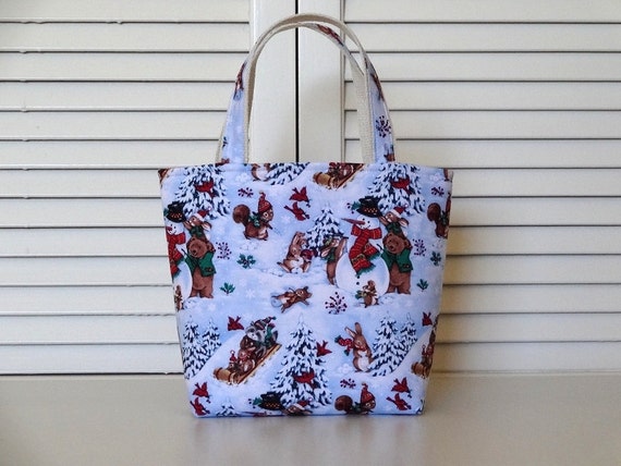 Small Tote, Bridesmaid Gift, Gift Bag, Picnic Bag, Lunch Bag, Reusable ...