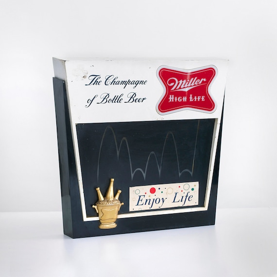 vintage miller high life light up sign miller beer sign beer