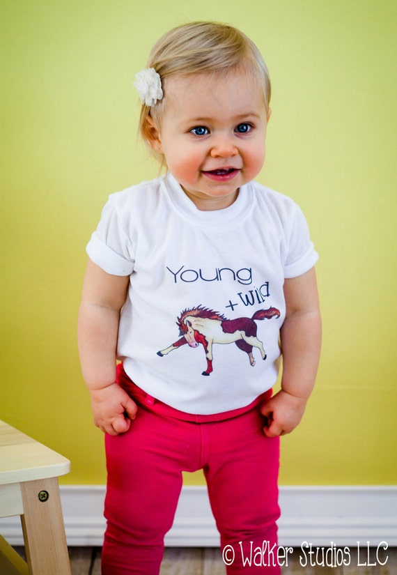 Cute Baby bodysuit Unique Baby clothes Horse baby clothes