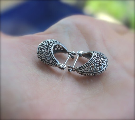 Aros plata, aros plata pequeños, pendientes plata, aros bali, pendientes bali,