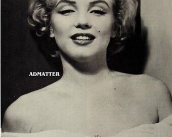 Marilyn Monroe Vintage Nude Pin-up Poster Topless by Admatter