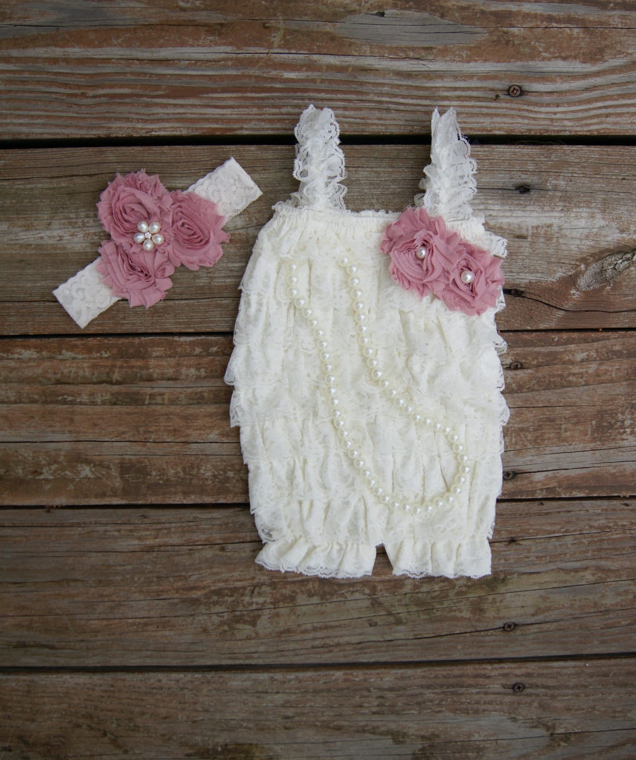 Baby lace romper Lace Romper Girls Lace Romper setFirst