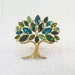 Vintage Retired Swarovski Tree of Life Brooch Swarovski Green