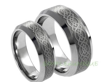 ... Wedding Ring Sets,Tungsten Wedding Band,Couple Rings,His and Hers