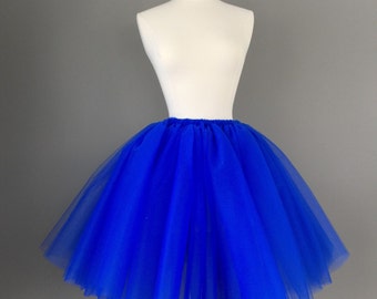 Adult royal blue tutu adult tulle skirt cobalt tutu any size