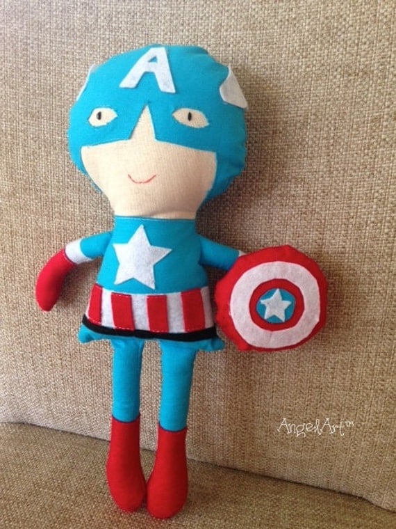 captain america stuffed toy