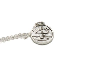 Libra Necklace, Zodiac Necklace, Astrology Necklace, Zodiac Charm Jewelry, Libra Charm, Silver Zodiac Jewelry, Jewelry Gift, Birthday Gift