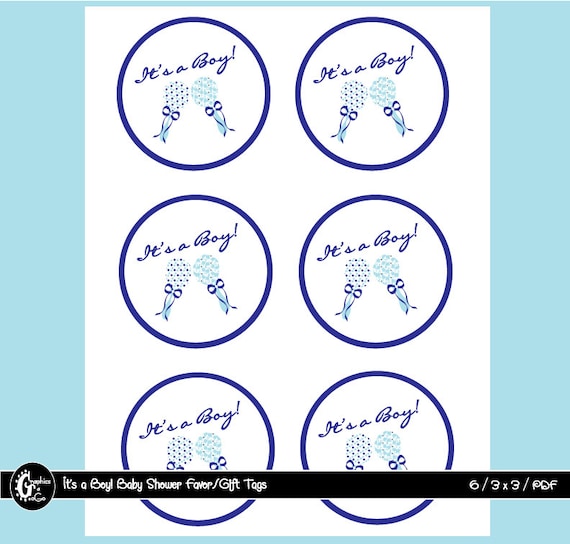 Printable Baby Shower Gift Tags Favor Tags Thank You Tags