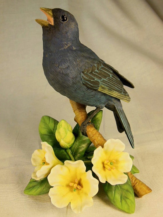Vintage Lenox Indigo Bunting Bird Hand by VintageQualityFinds