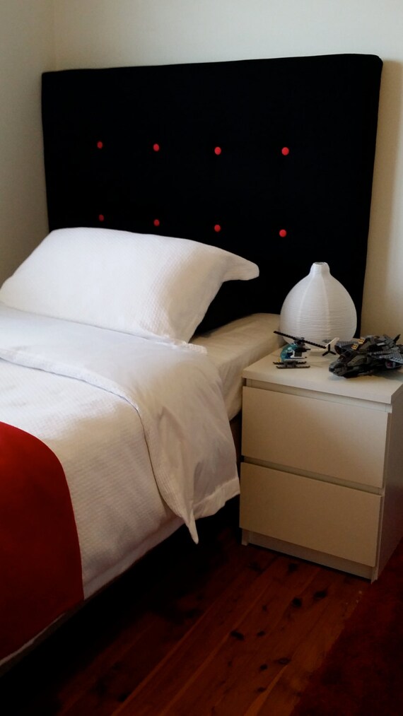 Single upholstered bedhead with headboard by StillwaterInteriors