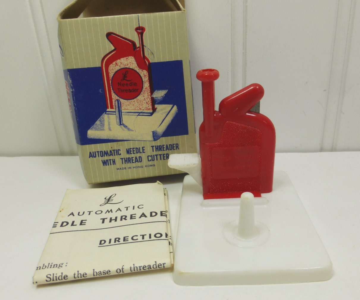 Vintage Needle Threader L Automatic Needle by naturegirl22 on Etsy