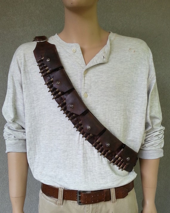 Uncharted 3 Leather Bandolier Nathan Drake by UnchartedLeather