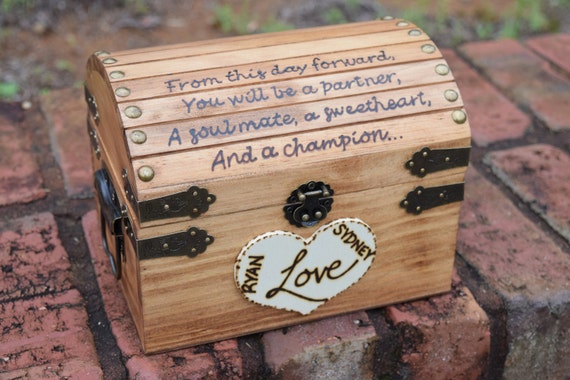 Rustic Wedding Chest - Love Letter Chest - Love Notes Chest - Rustic Wedding - Wishing Tree - Wishing Well Chest - Love Letter Box by CountryBarnBabe