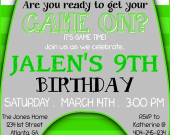 Invitation Anniversaire Xbox