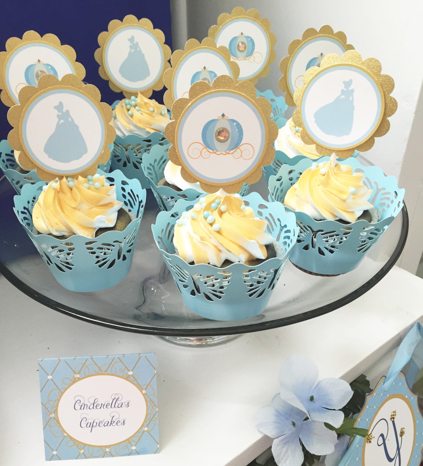 Cinderella Cupcake Toppers