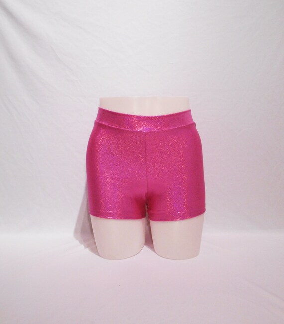 Booty Shorts Pink Mystique Lycra Roller Derby by CutTheTrack