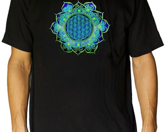Tree of Life shirt flower of life sacred geometry embroidery
