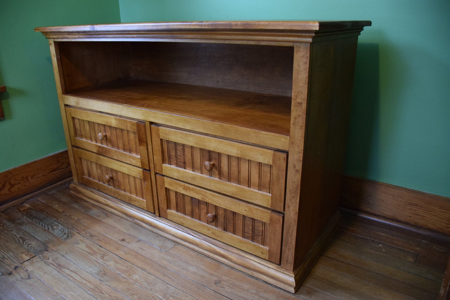 Handmade Maple Wood Dresser Changing Table Bedroom