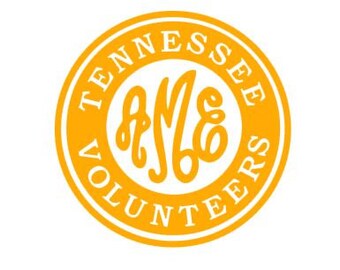 Tennessee Volunteers Monogram instant download for cutting machines - SVG DXF EPS ps studio3 studio (monogram font sold separately)