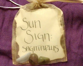 SAGITTARIUS Crystal Healing 'Sun Sign' Series Baggie