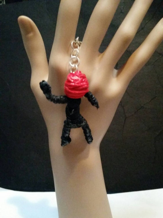 String Doll VooDoo Doll Keychain by BittenTwice87 on Etsy