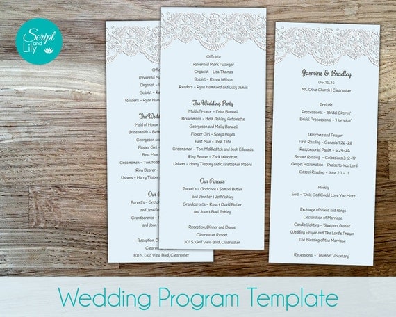 Wedding program templates for mac pages online