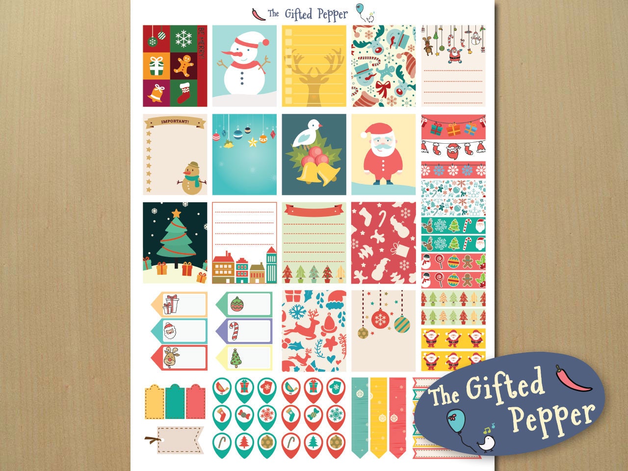 printable erin condren planner sticker kit for december