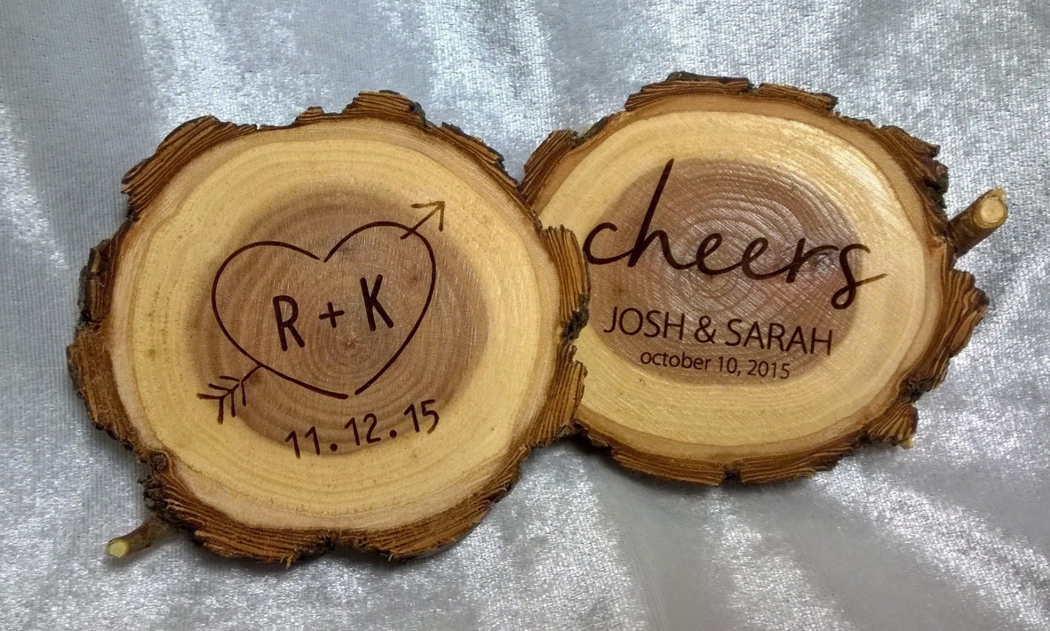Custom Wooden Coaster Set of 4 Personalized by CapitalCustomGifts