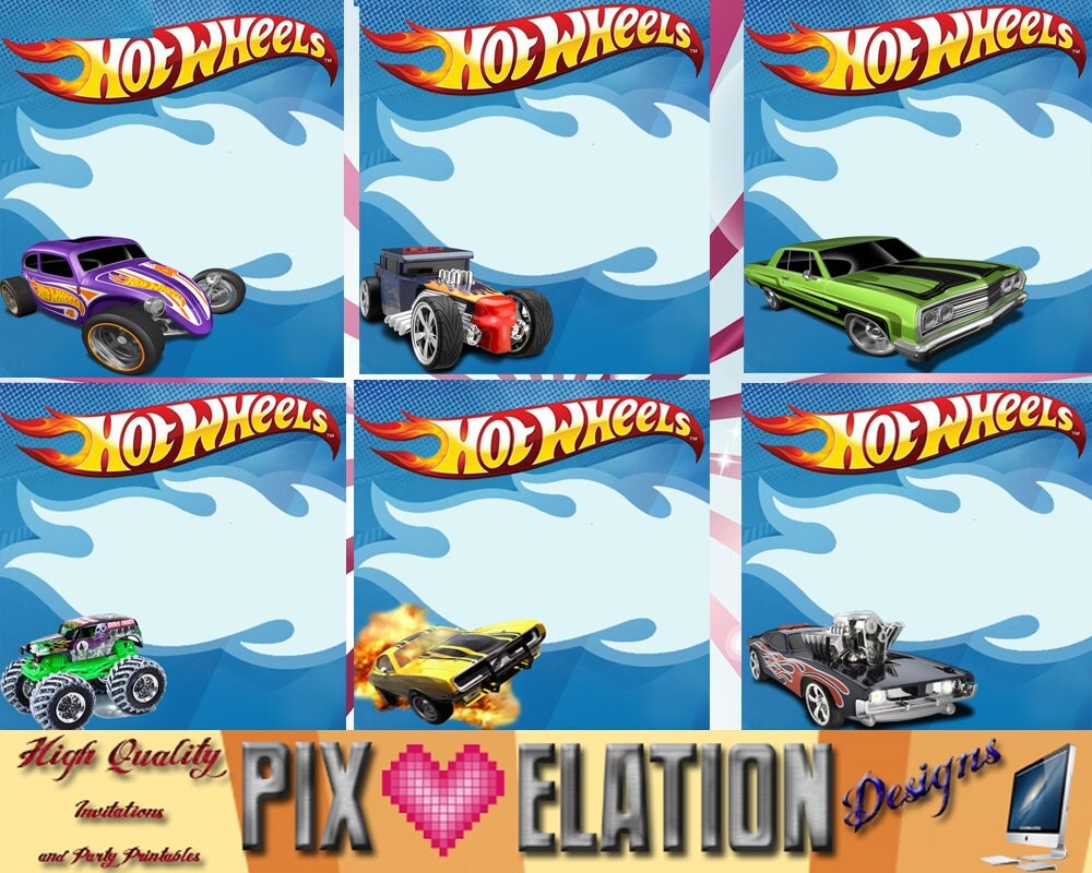 Hot Wheels Food Tent Hot wheels birthday food by PixElationDesigns