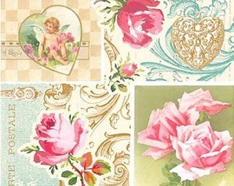 Tovaglioli Di Carta Elegance Rosa Pastello - Confezione Da 20, 33x33 Cm, 3 Strati, Perfetti Per Decoupage E Decorazioni Tavola - 2