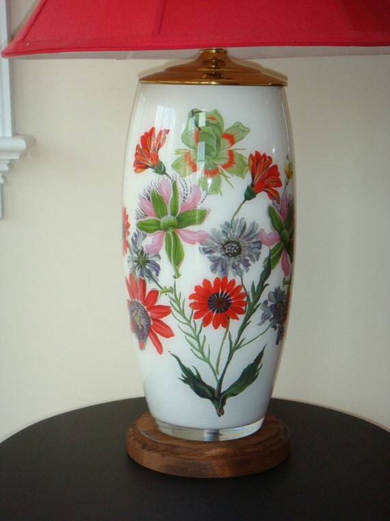 Decoupage Lamp by HampdenDesigns on Etsy