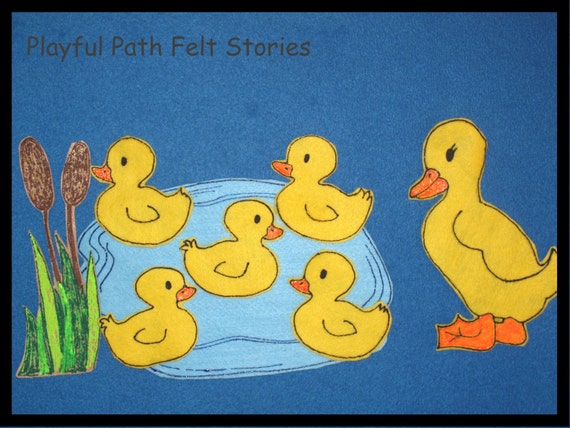 Five Little Ducks Felt Board Story Set ECE Preschool