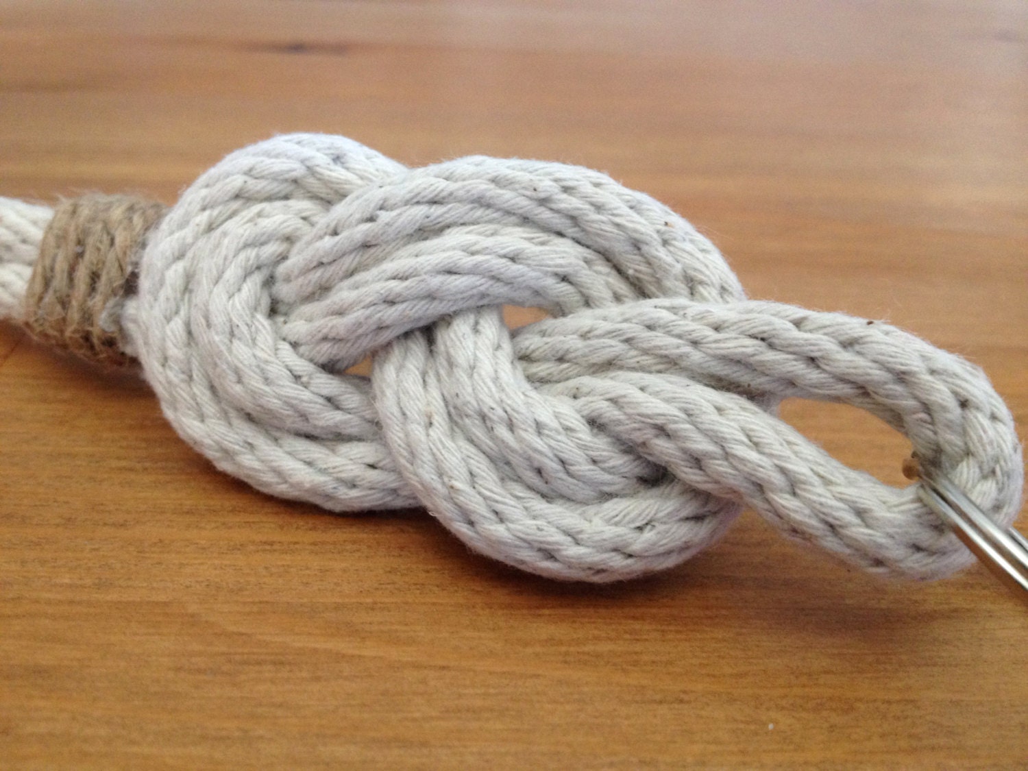 Nautical Sailor Knot Rope Keychain by GrayAnchorDesigns on Etsy