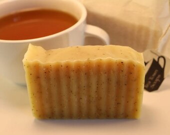 Peppermint Tea Soap: All Natural Handmade Vegan Soap, Cold Process Method