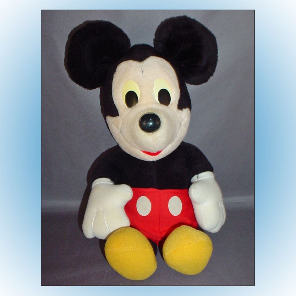 old mickey mouse stuffed animal