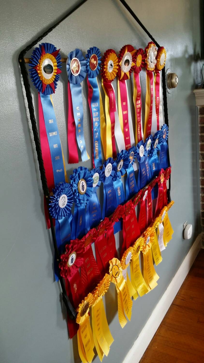 Equestrian Ribbon Rack English by Equestrianribbons on Etsy