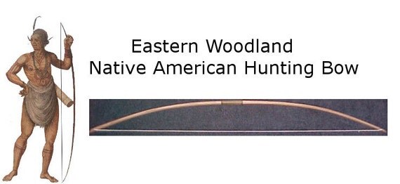 Native American Style Flat Bow Eastern Woodland by WoodlandArchery